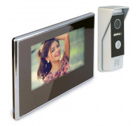 Цветной IP видеодомофон «HDcom S-714-IP» 7″ сенсорный монитор, с удаленным оповещением через интернет и записью
